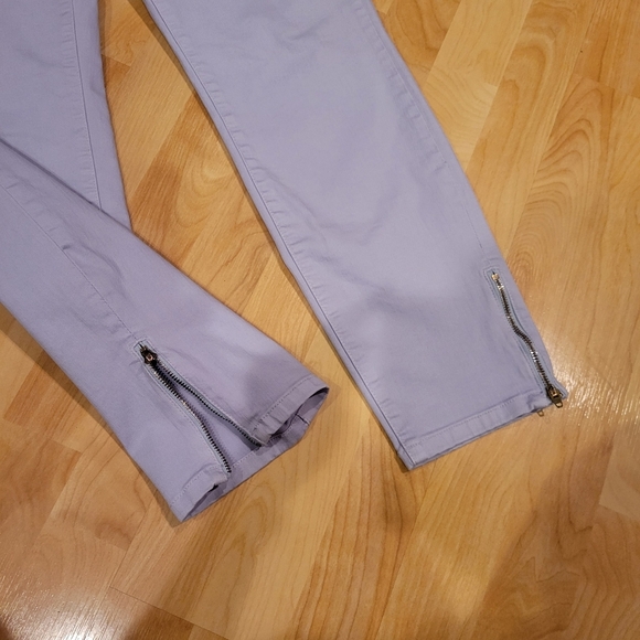 Soft Surroundings Lilac Ankle Zipper Jeans Size M size 34 waist - Picture 3 of 7